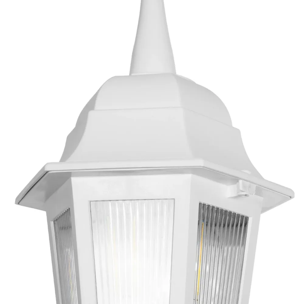 GLOBOSTAR® VITRO 203-0199 Vintage Φωτιστικό Οροφής με Ντουί 1 x E27 AC 220-240V IP44 - Λευκό - Μ17 x Π17 x Υ28cm