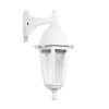 GLOBOSTAR® VITRO 203-0201 Vintage Φωτιστικό Τοίχου - Απλίκα με Ντουί 1 x E27 AC 220-240V IP44 - Λευκό - Μ17 x Π20 x Υ36cm