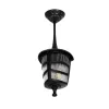 GLOBOSTAR® ZARDIN 203-0204 Vintage Φωτιστικό Οροφής με Ντουί 1 x E27 AC 220-240V IP44 - Μαύρο - Μ17 x Π17 x Υ42cm
