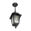 GLOBOSTAR® SOLME 203-0209 Vintage Φωτιστικό Οροφής με Ντουί 1 x E27 AC 220-240V IP44 - Μαύρο - Μ15 x Π15 x Υ27cm