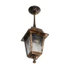 GLOBOSTAR® SOLME 203-0214 Vintage Φωτιστικό Οροφής με Ντουί 1 x E27 AC 220-240V IP44 - Χάλκινο - Μ15 x Π15 x Υ27cm