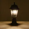 GloboStar® SOLME 203-0215 Vintage Επιδαπέδιο Φωτιστικό Φαναράκι Μονόφωτο 1 x E27 IP44 Χάλκινο & Διάφανο Πλαστικό - Μ22 x Π22 x Υ40cm