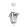 GLOBOSTAR® SOLME 203-0219 Vintage Φωτιστικό Οροφής με Ντουί 1 x E27 AC 220-240V IP44 - Λευκό - Μ15 x Π15 x Υ27cm