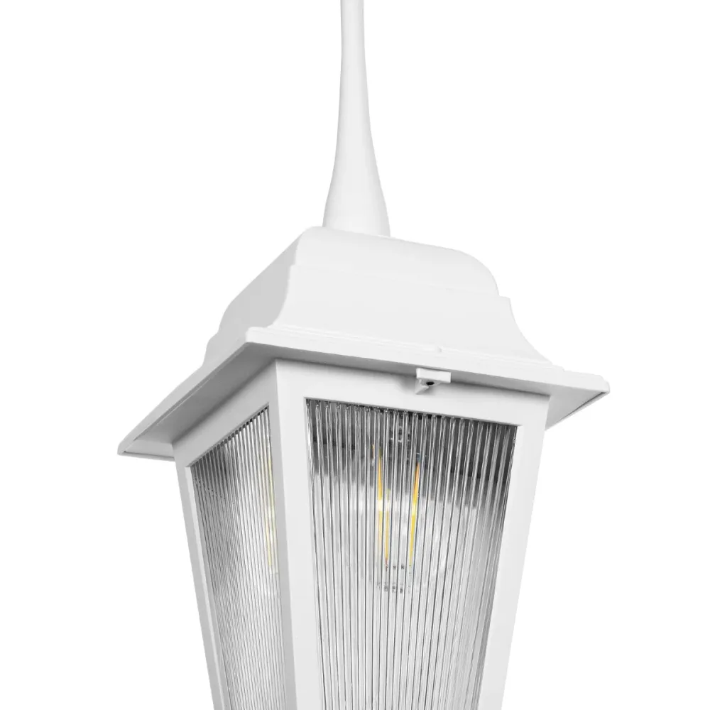 GLOBOSTAR® SOLME 203-0219 Vintage Φωτιστικό Οροφής με Ντουί 1 x E27 AC 220-240V IP44 - Λευκό - Μ15 x Π15 x Υ27cm
