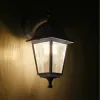 GLOBOSTAR® SOLME 203-0221 Vintage Φωτιστικό Τοίχου - Απλίκα με Ντουί 1 x E27 AC 220-240V IP44 - Λευκό - Μ15 x Π20 x Υ35cm