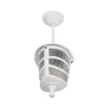 GLOBOSTAR® ZARDIN 203-0237 Vintage Φωτιστικό Οροφής με Ντουί 1 x E27 AC 220-240V IP44 - Λευκό - Μ17 x Π17 x Υ42cm