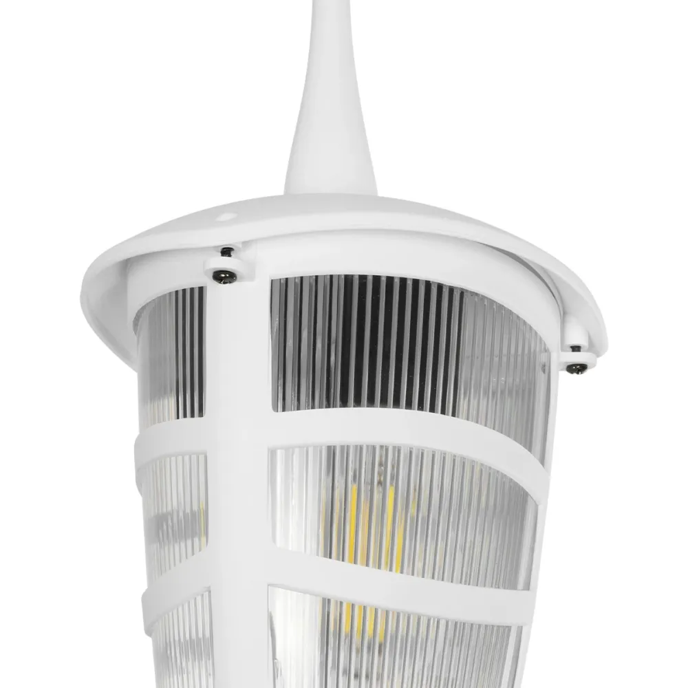GLOBOSTAR® ZARDIN 203-0237 Vintage Φωτιστικό Οροφής με Ντουί 1 x E27 AC 220-240V IP44 - Λευκό - Μ17 x Π17 x Υ42cm