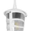 GLOBOSTAR® ZARDIN 203-0237 Vintage Φωτιστικό Οροφής με Ντουί 1 x E27 AC 220-240V IP44 - Λευκό - Μ17 x Π17 x Υ42cm