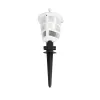 GloboStar® ZARDIN 203-0241 Vintage Καρφωτό Φωτιστικό Φαναράκι Μονόφωτο 1 x E27 IP44 Λευκό & Διάφανο Πλαστικό - Μ17 x Π17 x Υ50cm