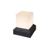 ΠΡΟΣΦΟΡΑ GloboStar® CUBIX 203-0245 Μοντέρνο Επιδαπέδιο Φωτιστικό Μονόφωτο 1 x E27 IP44 Μαύρο Πλαστικό - Μ22.5 x Π22.5 x Υ25cm