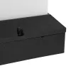 ΠΡΟΣΦΟΡΑ GloboStar® CUBIX 203-0245 Μοντέρνο Επιδαπέδιο Φωτιστικό Μονόφωτο 1 x E27 IP44 Μαύρο Πλαστικό - Μ22.5 x Π22.5 x Υ25cm
