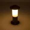 GloboStar® GARDENIO 203-0246 Μοντέρνο Επιδαπέδιο Φωτιστικό Κολωνάκι Κήπου Μονόφωτο 1 x E27 IP44 Μαύρο Πλαστικό - Μ17 x Π17 x Υ32cm