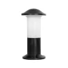 GloboStar® GARDENIO 203-0246 Μοντέρνο Επιδαπέδιο Φωτιστικό Κολωνάκι Κήπου Μονόφωτο 1 x E27 IP44 Μαύρο Πλαστικό - Μ17 x Π17 x Υ32cm