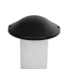GloboStar® GARDENIO 203-0246 Μοντέρνο Επιδαπέδιο Φωτιστικό Κολωνάκι Κήπου Μονόφωτο 1 x E27 IP44 Μαύρο Πλαστικό - Μ17 x Π17 x Υ32cm
