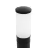 GloboStar® GARDENIO 203-0251 Μοντέρνο Επιδαπέδιο Φωτιστικό Κολωνάκι Κήπου Μονόφωτο 1 x E27 IP44 Μαύρο Πλαστικό - Μ15 x Π15 x Υ56cm
