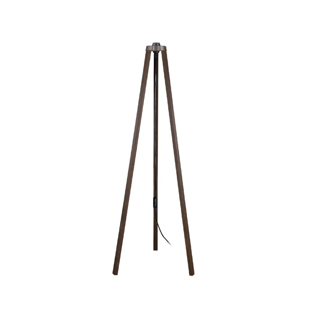 GLOBOSTAR® TRIPOD 203-0257 Μοντέρνο Επιδαπέδιο Φωτιστικό με Ντουί 1 x E27 AC 220-240V IP20 - Καφέ - Μ38 x Π38 x Υ120cm