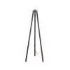 GLOBOSTAR® TRIPOD 203-0257 Μοντέρνο Επιδαπέδιο Φωτιστικό με Ντουί 1 x E27 AC 220-240V IP20 - Καφέ - Μ38 x Π38 x Υ120cm