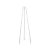 GLOBOSTAR® TRIPOD 203-0259 Μοντέρνο Επιδαπέδιο Φωτιστικό με Ντουί 1 x E27 AC 220-240V IP20 - Λευκό - Μ38 x Π38 x Υ120cm