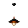 GLOBOSTAR® FERRO 203-0269 Μοντέρνο Κρεμαστό Φωτιστικό Οροφής με Ντουί 1 x E27 AC 220-240V IP20 - Μαύρο & Χάλκινο - Μ30 x Π30 x Υ19cm
