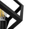 GLOBOSTAR® DISE 203-0272 Μοντέρνο Επιτραπέζιο Φωτιστικό Πορτατίφ με Ντουί 1 x E27 AC 220-240V IP20 - Μαύρο - Μ28 x Π28 x Υ29cm