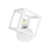 GLOBOSTAR® DISE 203-0273 Μοντέρνο Επιτραπέζιο Φωτιστικό Πορτατίφ με Ντουί 1 x E27 AC 220-240V IP20 - Λευκό - Μ28 x Π28 x Υ29cm