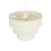 GLOBOSTAR® LEVEL 203-0275 Μοντέρνο Κρεμαστό Φωτιστικό Οροφής με Ντουί 1 x E27 AC 220-240V IP20 - Λευκό - Μ38 x Π38 x Υ30cm
