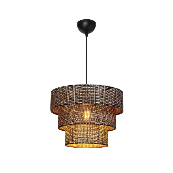 GLOBOSTAR® LEVEL 203-0276 Μοντέρνο Κρεμαστό Φωτιστικό Οροφής με Ντουί 1 x E27 AC 220-240V IP20 - Γκρι - Μ38 x Π38 x Υ30cm