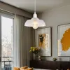 GLOBOSTAR® LOAN 203-0286 Μοντέρνο Κρεμαστό Φωτιστικό Οροφής με Ντουί 1 x E27 AC 220-240V IP20 - Λευκό Δίαφανο - Μ25.5 x Π25.5 x Υ17cm