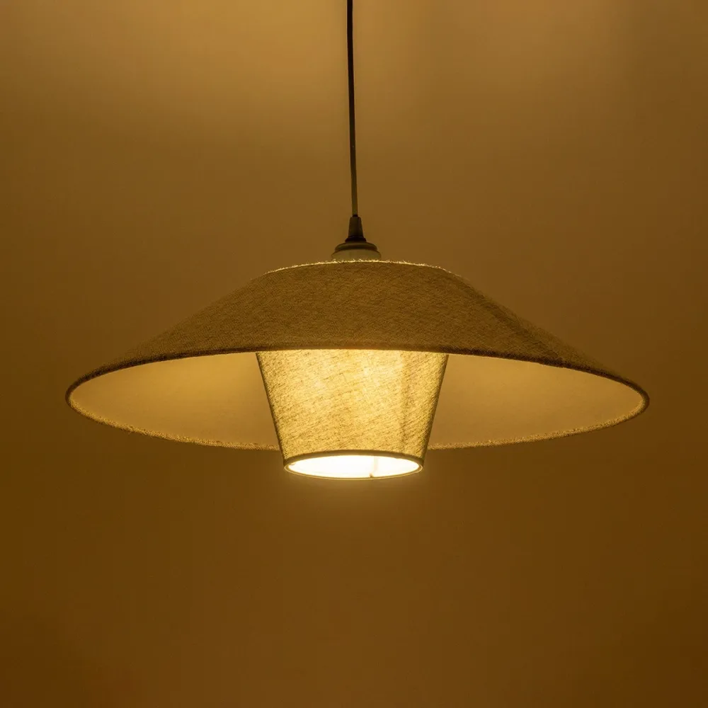 GLOBOSTAR® STORM 203-0292 Μοντέρνο Κρεμαστό Φωτιστικό Οροφής με Ντουί 1 x E27 AC 220-240V IP20 - Μαύρο & Γκρί  - Μ50 x Π50 x Υ24cm