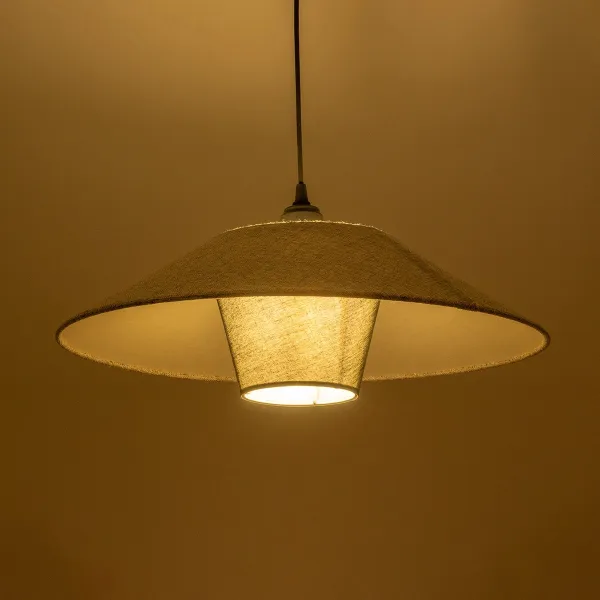 GLOBOSTAR® STORM 203-0292 Μοντέρνο Κρεμαστό Φωτιστικό Οροφής με Ντουί 1 x E27 AC 220-240V IP20 - Μαύρο & Γκρί  - Μ50 x Π50 x Υ24cm