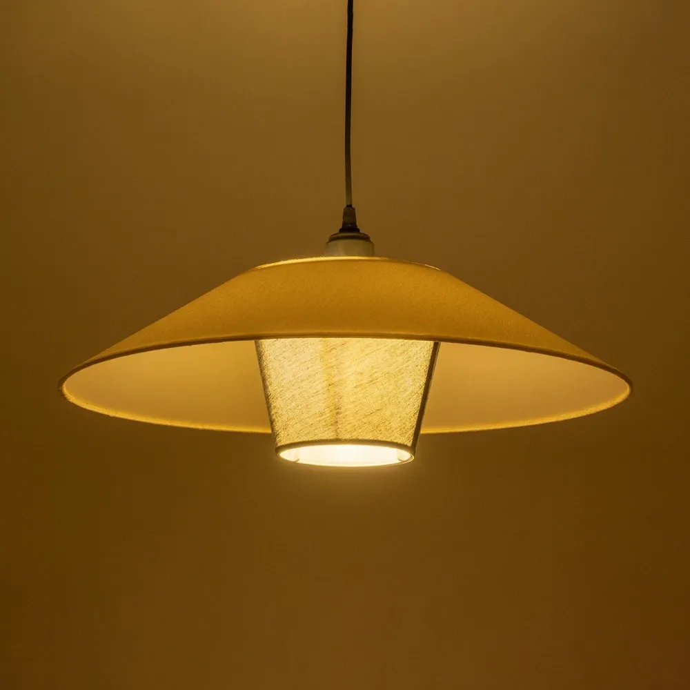GLOBOSTAR® STORM 203-0293 Μοντέρνο Κρεμαστό Φωτιστικό Οροφής με Ντουί 1 x E27 AC 220-240V IP20 - Μαύρο &  Λευκό - Μ50 x Π50 x Υ24cm
