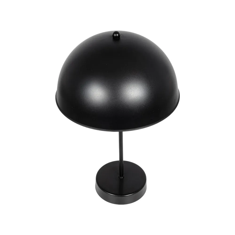 GLOBOSTAR® GAZETA 203-0296 Μοντέρνο Επιτραπέζιο Φωτιστικό Πορτατίφ με Ντουί 1 x E27 AC 220-240V IP20 - Μαύρο - Μ25 x Π25 x Υ39cm