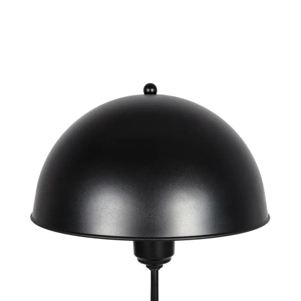 GLOBOSTAR® GAZETA 203-0296 Μοντέρνο Επιτραπέζιο Φωτιστικό Πορτατίφ με Ντουί 1 x E27 AC 220-240V IP20 - Μαύρο - Μ25 x Π25 x Υ39cm