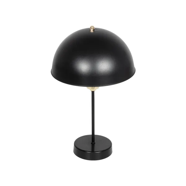 GLOBOSTAR® GAZETA 203-0298 Μοντέρνο Επιτραπέζιο Φωτιστικό Πορτατίφ με Ντουί 1 x E27 AC 220-240V IP20 - Μαύρο & Χρυσό - Μ25 x Π25 x Υ39cm