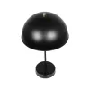 GLOBOSTAR® GAZETA 203-0298 Μοντέρνο Επιτραπέζιο Φωτιστικό Πορτατίφ με Ντουί 1 x E27 AC 220-240V IP20 - Μαύρο & Χρυσό - Μ25 x Π25 x Υ39cm