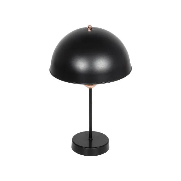 GLOBOSTAR® GAZETA 203-0300 Μοντέρνο Επιτραπέζιο Φωτιστικό Πορτατίφ με Ντουί 1 x E27 AC 220-240V IP20 - Μαύρο & Μπρονζέ - Μ25 x Π25 x Υ39cm