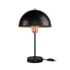 GLOBOSTAR® GAZETA 203-0300 Μοντέρνο Επιτραπέζιο Φωτιστικό Πορτατίφ με Ντουί 1 x E27 AC 220-240V IP20 - Μαύρο & Μπρονζέ - Μ25 x Π25 x Υ39cm
