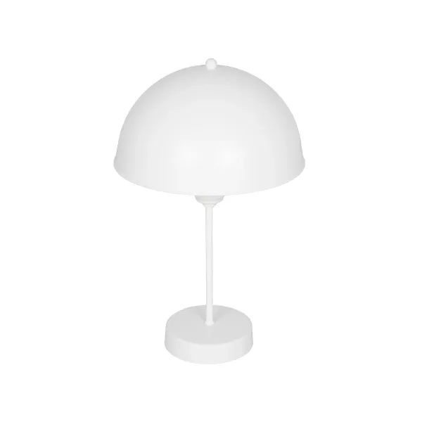 GLOBOSTAR® GAZETA 203-0301 Μοντέρνο Επιτραπέζιο Φωτιστικό Πορτατίφ με Ντουί 1 x E27 AC 220-240V IP20 - Λευκό  - Μ25 x Π25 x Υ39cm