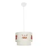 GLOBOSTAR® OWL 204-0001 Παιδικό Κρεμαστό Φωτιστικό Οροφής με Ντουί 1 x E27 AC 220-240V IP20 - Πολύχρωμο - Μ30 x Π30 x Υ24cm