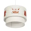 GLOBOSTAR® OWL 204-0001 Παιδικό Κρεμαστό Φωτιστικό Οροφής με Ντουί 1 x E27 AC 220-240V IP20 - Πολύχρωμο - Μ30 x Π30 x Υ24cm