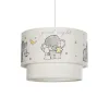 GLOBOSTAR® ELEPHANT 204-0002 Παιδικό Κρεμαστό Φωτιστικό Οροφής με Ντουί 1 x E27 AC 220-240V IP20 - Πολύχρωμο - Μ30 x Π30 x Υ24cm