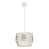 GLOBOSTAR® ELEPHANT 204-0002 Παιδικό Κρεμαστό Φωτιστικό Οροφής με Ντουί 1 x E27 AC 220-240V IP20 - Πολύχρωμο - Μ30 x Π30 x Υ24cm