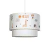 GLOBOSTAR® BALLOON 204-0004 Παιδικό Κρεμαστό Φωτιστικό Οροφής με Ντουί 1 x E27 AC 220-240V IP20 - Πολύχρωμο - Μ30 x Π30 x Υ24cm