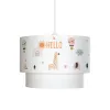 GLOBOSTAR® BALLOON 204-0004 Παιδικό Κρεμαστό Φωτιστικό Οροφής με Ντουί 1 x E27 AC 220-240V IP20 - Πολύχρωμο - Μ30 x Π30 x Υ24cm