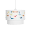 GLOBOSTAR® DINO 204-0006 Παιδικό Κρεμαστό Φωτιστικό Οροφής με Ντουί 1 x E27 AC 220-240V IP20 - Πολύχρωμο - Μ30 x Π30 x Υ24cm