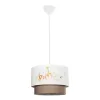 GLOBOSTAR® GIRAFFE 204-0008 Παιδικό Κρεμαστό Φωτιστικό Οροφής με Ντουί 1 x E27 AC 220-240V IP20 - Πολύχρωμο - Μ30 x Π30 x Υ24cm