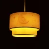 GLOBOSTAR® MOON 204-0011 Παιδικό Κρεμαστό Φωτιστικό Οροφής με Ντουί 1 x E27 AC 220-240V IP20 - Πολύχρωμο - Μ30 x Π30 x Υ24cm