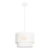 GLOBOSTAR® MOON 204-0011 Παιδικό Κρεμαστό Φωτιστικό Οροφής με Ντουί 1 x E27 AC 220-240V IP20 - Πολύχρωμο - Μ30 x Π30 x Υ24cm