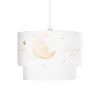 GLOBOSTAR® MOON 204-0011 Παιδικό Κρεμαστό Φωτιστικό Οροφής με Ντουί 1 x E27 AC 220-240V IP20 - Πολύχρωμο - Μ30 x Π30 x Υ24cm