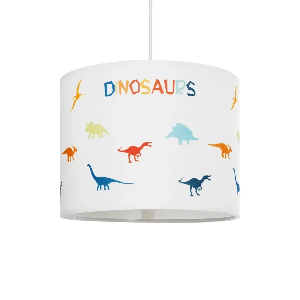 GLOBOSTAR® DINO 204-0014 Παιδικό Κρεμαστό Φωτιστικό Οροφής με Ντουί 1 x E27 AC 220-240V IP20 - Πολύχρωμο - Μ28 x Π28 x Υ24cm